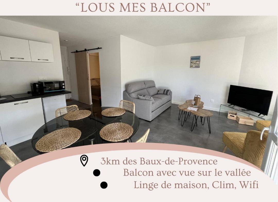 Apartament "Lou Mes" Baux-De-Provence Balcon Zewnętrze zdjęcie